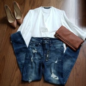 High rise jeans